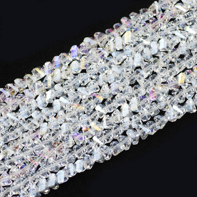 8 mm 90 komada Tetraedarski trokut Austrijski kristalni privjesci Staklene labave perle za nakit Ogrlice Narukvice Izrada DIY dodataka