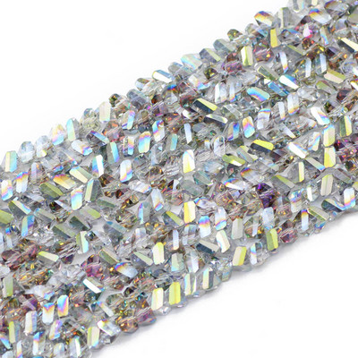 8 mm 90 komada Tetraedarski trokut Austrijski kristalni privjesci Staklene labave perle za nakit Ogrlice Narukvice Izrada DIY dodataka