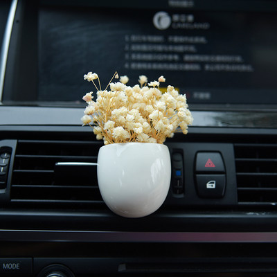 Väike kimp kuivatatud igavesed lilled auto sisemuse õhu väljalaskeava lõhnaklamber auto kaunistus kaunistused