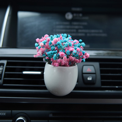 Väike kimp kuivatatud igavesed lilled auto sisemuse õhu väljalaskeava lõhnaklamber auto kaunistus kaunistused