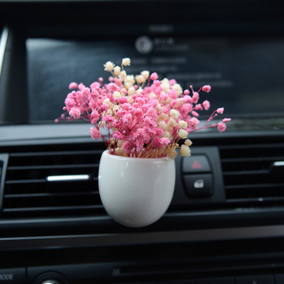 Väike kimp kuivatatud igavesed lilled auto sisemuse õhu väljalaskeava lõhnaklamber auto kaunistus kaunistused