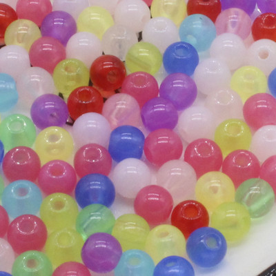 200 kom 6 mm akrilne okrugle kuglaste razmaknice za izradu nakita DIY dodaci za nakit