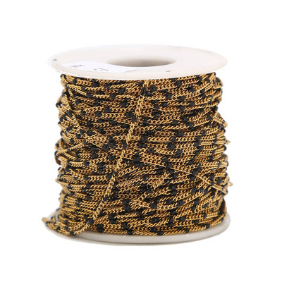 2 metra 2 mm emajlirani nehrđajući čelik plavi/crveni/zeleni/crni/ružičasti/narančasti satelitski lančići kuglasti rubni lanac s kuglicama za izradu nakita