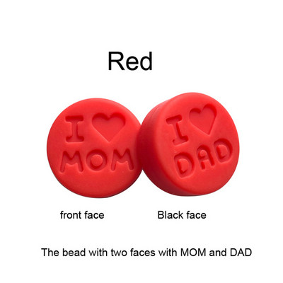 10 kom/Part silikonske perle 18 mm perle volim mamu/tatu DIY kopče za dudu varalica Nakit Ogrlica Dodaci za zube Silikonska grickalica za bebe