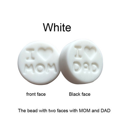 10 kom/Part silikonske perle 18 mm perle volim mamu/tatu DIY kopče za dudu varalica Nakit Ogrlica Dodaci za zube Silikonska grickalica za bebe