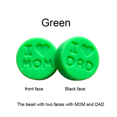 10 kom/Part silikonske perle 18 mm perle volim mamu/tatu DIY kopče za dudu varalica Nakit Ogrlica Dodaci za zube Silikonska grickalica za bebe