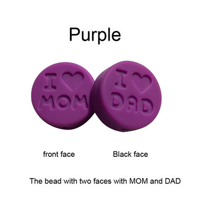 10 kom/Part silikonske perle 18 mm perle volim mamu/tatu DIY kopče za dudu varalica Nakit Ogrlica Dodaci za zube Silikonska grickalica za bebe