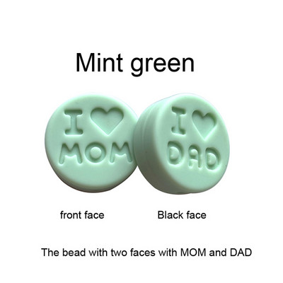 10 kom/Part silikonske perle 18 mm perle volim mamu/tatu DIY kopče za dudu varalica Nakit Ogrlica Dodaci za zube Silikonska grickalica za bebe