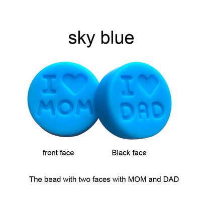 10 kom/Part silikonske perle 18 mm perle volim mamu/tatu DIY kopče za dudu varalica Nakit Ogrlica Dodaci za zube Silikonska grickalica za bebe