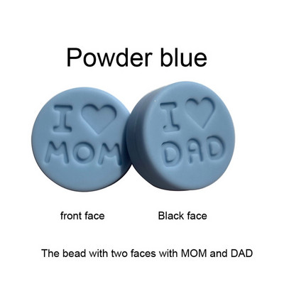 10 kom/Part silikonske perle 18 mm perle volim mamu/tatu DIY kopče za dudu varalica Nakit Ogrlica Dodaci za zube Silikonska grickalica za bebe