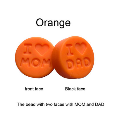 10 kom/Part silikonske perle 18 mm perle volim mamu/tatu DIY kopče za dudu varalica Nakit Ogrlica Dodaci za zube Silikonska grickalica za bebe