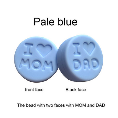 10 kom/Part silikonske perle 18 mm perle volim mamu/tatu DIY kopče za dudu varalica Nakit Ogrlica Dodaci za zube Silikonska grickalica za bebe