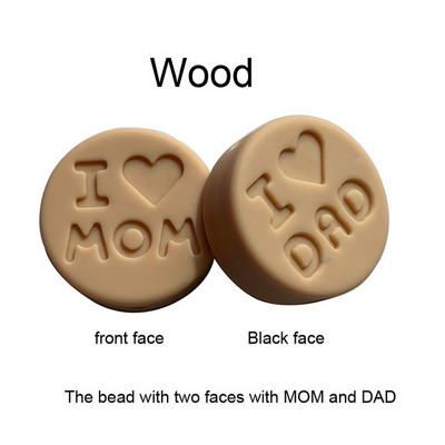 10 kom/Part silikonske perle 18 mm perle volim mamu/tatu DIY kopče za dudu varalica Nakit Ogrlica Dodaci za zube Silikonska grickalica za bebe