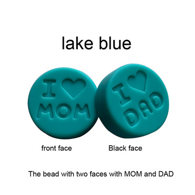 10 kom/Part silikonske perle 18 mm perle volim mamu/tatu DIY kopče za dudu varalica Nakit Ogrlica Dodaci za zube Silikonska grickalica za bebe