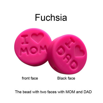 10 kom/Part silikonske perle 18 mm perle volim mamu/tatu DIY kopče za dudu varalica Nakit Ogrlica Dodaci za zube Silikonska grickalica za bebe