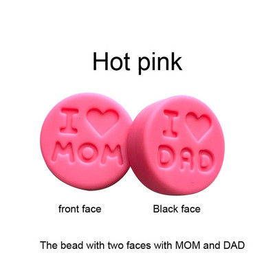 10 kom/Part silikonske perle 18 mm perle volim mamu/tatu DIY kopče za dudu varalica Nakit Ogrlica Dodaci za zube Silikonska grickalica za bebe
