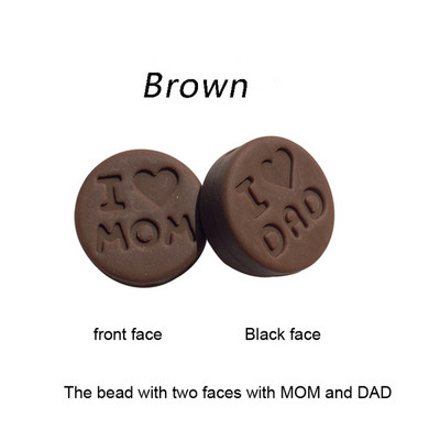 10 kom/Part silikonske perle 18 mm perle volim mamu/tatu DIY kopče za dudu varalica Nakit Ogrlica Dodaci za zube Silikonska grickalica za bebe