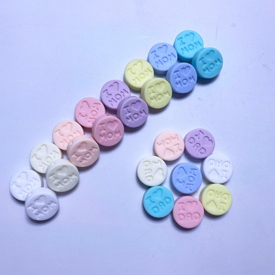 10 kom/Part silikonske perle 18 mm perle volim mamu/tatu DIY kopče za dudu varalica Nakit Ogrlica Dodaci za zube Silikonska grickalica za bebe