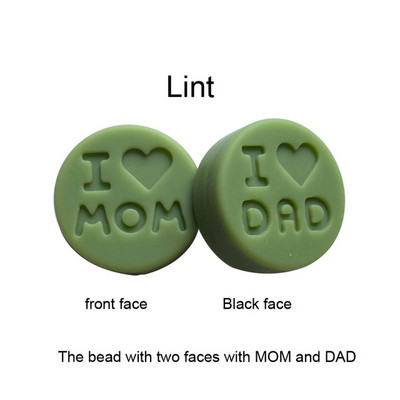10 kom/Part silikonske perle 18 mm perle volim mamu/tatu DIY kopče za dudu varalica Nakit Ogrlica Dodaci za zube Silikonska grickalica za bebe