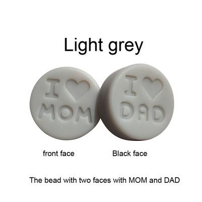 10 kom/Part silikonske perle 18 mm perle volim mamu/tatu DIY kopče za dudu varalica Nakit Ogrlica Dodaci za zube Silikonska grickalica za bebe