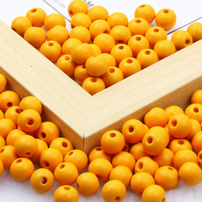 Mărgele din lemn natural, 20 de culori, bile din lemn, mărgele rotunde, distanțiere libere, pentru realizarea de bijuterii, accesorii pentru brățări, colier, 10/15 mm