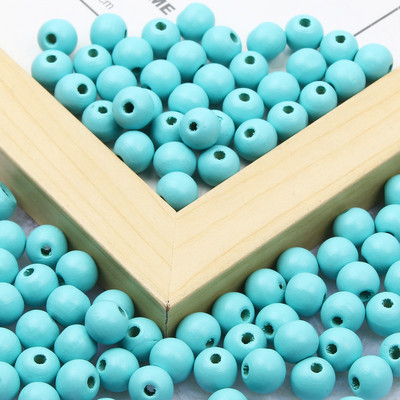 Mărgele din lemn natural, 20 de culori, bile din lemn, mărgele rotunde, distanțiere libere, pentru realizarea de bijuterii, accesorii pentru brățări, colier, 10/15 mm