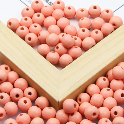 Mărgele din lemn natural, 20 de culori, bile din lemn, mărgele rotunde, distanțiere libere, pentru realizarea de bijuterii, accesorii pentru brățări, colier, 10/15 mm