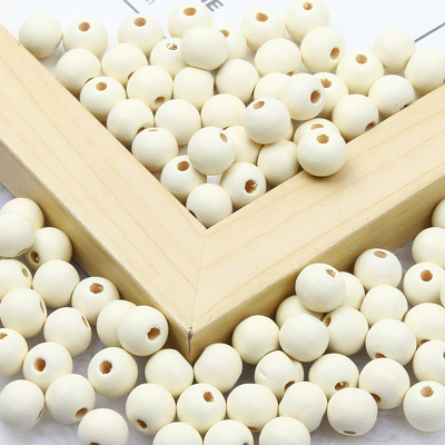 Mărgele din lemn natural, 20 de culori, bile din lemn, mărgele rotunde, distanțiere libere, pentru realizarea de bijuterii, accesorii pentru brățări, colier, 10/15 mm