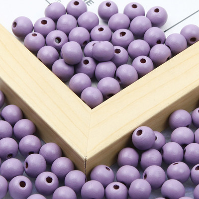 Mărgele din lemn natural, 20 de culori, bile din lemn, mărgele rotunde, distanțiere libere, pentru realizarea de bijuterii, accesorii pentru brățări, colier, 10/15 mm