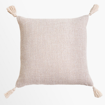 30X50/45X45cm Jastučnica od pamučnog lana obojena pređom s resicama Vruće karirane pruge Jastučnica za jastuk Cojines Decorativos Para Sofa