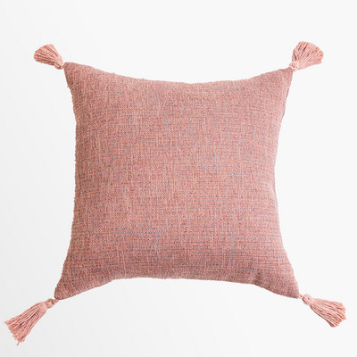 30X50/45X45cm Jastučnica od pamučnog lana obojena pređom s resicama Vruće karirane pruge Jastučnica za jastuk Cojines Decorativos Para Sofa