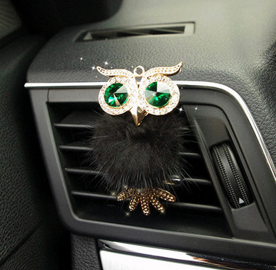 Aranyos Crystal autós légfrissítő parfüm kedves bagoly Auto Outlet Vent Solid Scent Illat autóstílus Belső kiegészítők