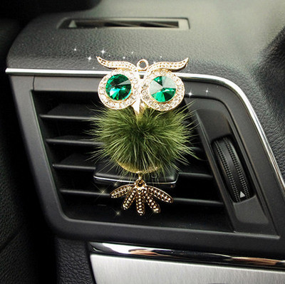 Aranyos Crystal autós légfrissítő parfüm kedves bagoly Auto Outlet Vent Solid Scent Illat autóstílus Belső kiegészítők
