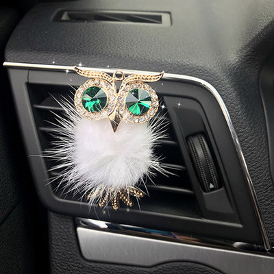 Aranyos Crystal autós légfrissítő parfüm kedves bagoly Auto Outlet Vent Solid Scent Illat autóstílus Belső kiegészítők