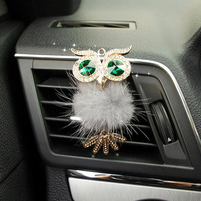 Aranyos Crystal autós légfrissítő parfüm kedves bagoly Auto Outlet Vent Solid Scent Illat autóstílus Belső kiegészítők