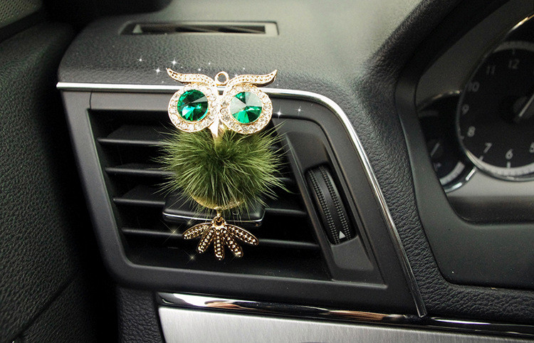 Aranyos Crystal autós légfrissítő parfüm kedves bagoly Auto Outlet Vent Solid Scent Illat autóstílus Belső kiegészítők