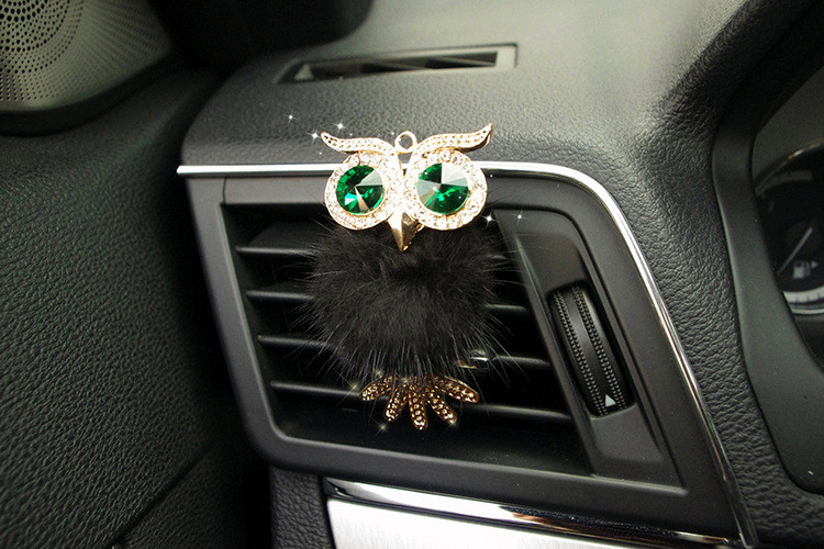 Aranyos Crystal autós légfrissítő parfüm kedves bagoly Auto Outlet Vent Solid Scent Illat autóstílus Belső kiegészítők