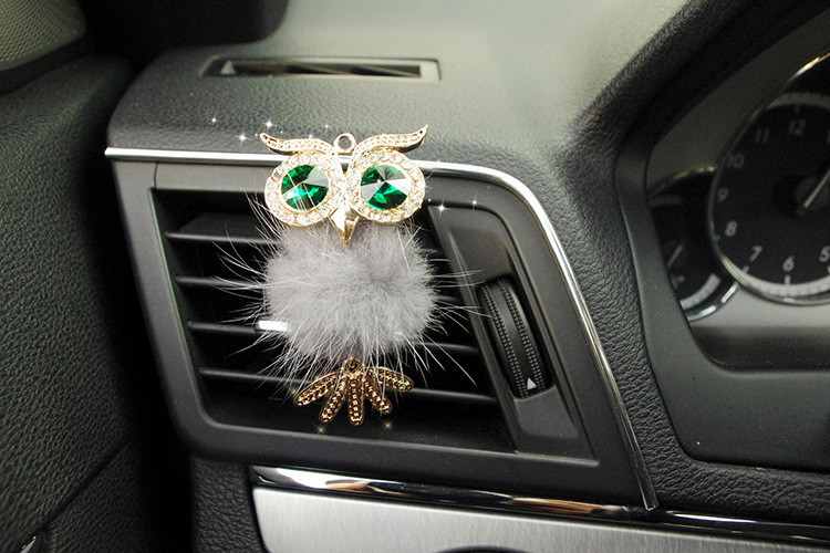 Aranyos Crystal autós légfrissítő parfüm kedves bagoly Auto Outlet Vent Solid Scent Illat autóstílus Belső kiegészítők