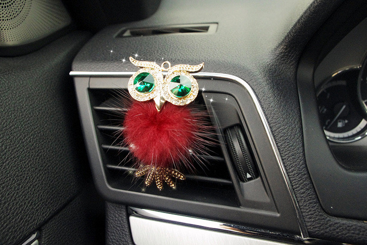 Aranyos Crystal autós légfrissítő parfüm kedves bagoly Auto Outlet Vent Solid Scent Illat autóstílus Belső kiegészítők