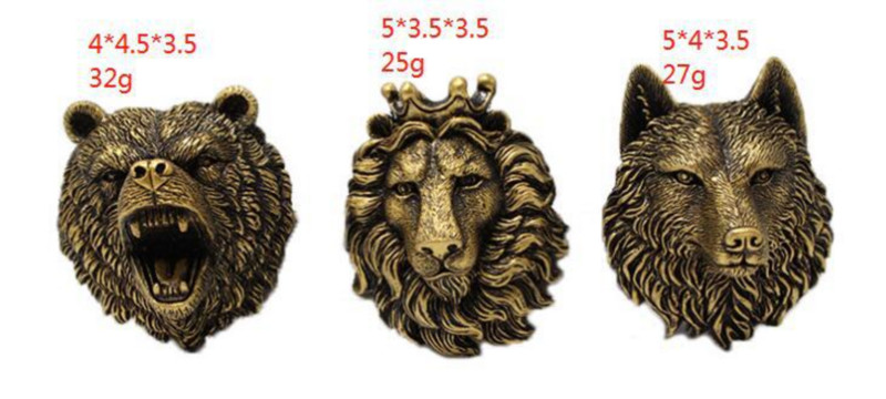 Bear Lion Wolf Shape autós légfrissítő szellőző kapocs aromaterápiás tablettákkal Aromaterápiás gyanta parfüm diffúzor illatdiffúzor