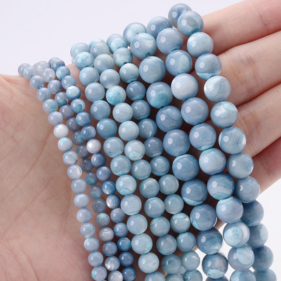 Prirodne školjkaste perle Šarene okrugle biserne labave razmaknice za izradu nakita DIY šarm narukvica ogrlica dodaci 4/6/8 mm