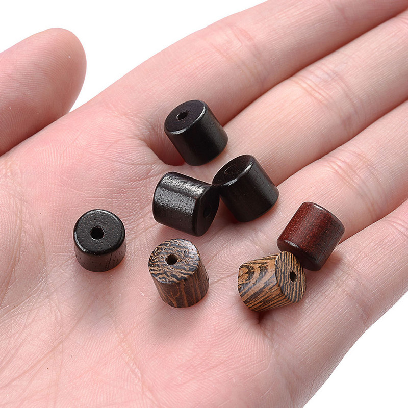 Bačvaste perle od prirodnog drva Odstojnik u obliku cilindra Drvene perle za izradu nakita DIY Narukvica Ogrlica Ručno izrađeni dodaci 30 kom