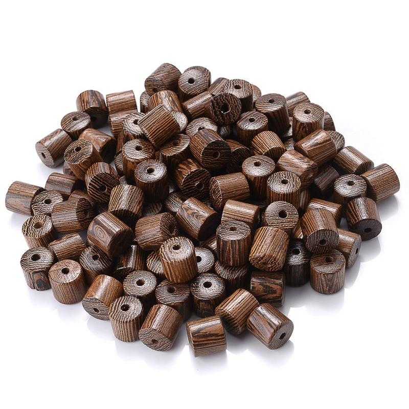 Bačvaste perle od prirodnog drva Odstojnik u obliku cilindra Drvene perle za izradu nakita DIY Narukvica Ogrlica Ručno izrađeni dodaci 30 kom
