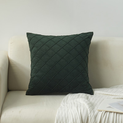 Luksuzni modni karirani vez, žuti baršun, geometrijski jastuci, jastučnice, jastučnice, jastučnice, kućni ukrasni jastuk za kauč