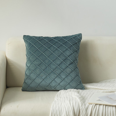 Luksuzni modni karirani vez, žuti baršun, geometrijski jastuci, jastučnice, jastučnice, jastučnice, kućni ukrasni jastuk za kauč