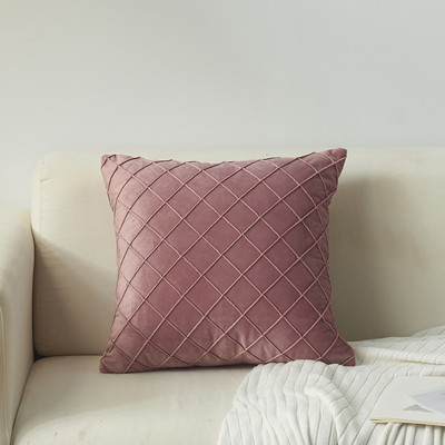 Luksuzni modni karirani vez, žuti baršun, geometrijski jastuci, jastučnice, jastučnice, jastučnice, kućni ukrasni jastuk za kauč