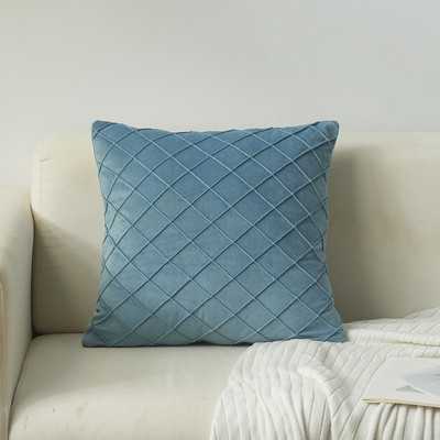 Luksuzni modni karirani vez, žuti baršun, geometrijski jastuci, jastučnice, jastučnice, jastučnice, kućni ukrasni jastuk za kauč