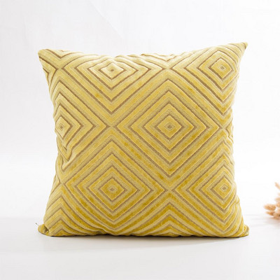 Jastuk za kućni ukras Poseban vez Geometrijska plišana jastučnica Jednostavna puna boja Nordijski stil Kućna jastučnica 45x45