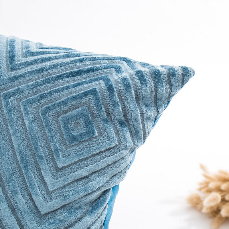 Jastuk za kućni ukras Poseban vez Geometrijska plišana jastučnica Jednostavna puna boja Nordijski stil Kućna jastučnica 45x45