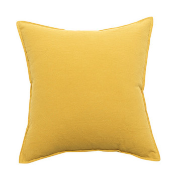 Обикновена калъфка за възглавница 45x45cm/30x50cm памучна ленена калъфка за възглавница жълто зелено с ресни за декорация на дома легло диван диван
